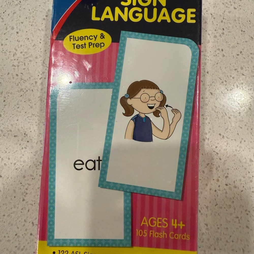 Sign Language Flash Cards for Ages 4+